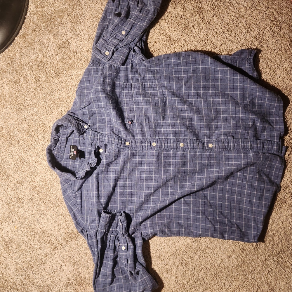 Vintage Ralph Lauren Jean Co Flannel Long Sleeve Shirt Mens Size L  (2)